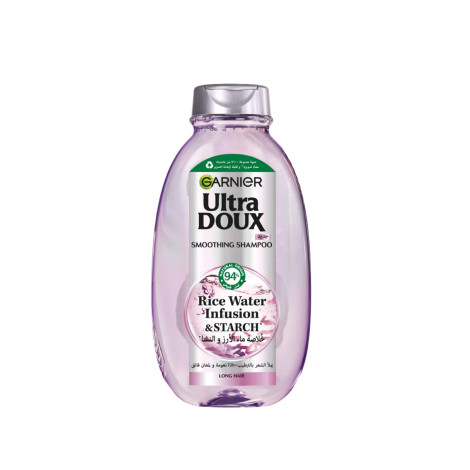 Garnier Ultra Doux Rice Water Infusion & Starch Smoothing Shampoo 600ml (Egypt)