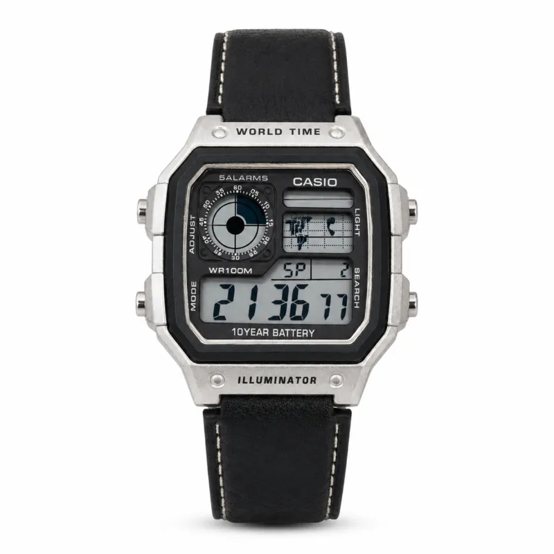CASIO ILLUMINATOR LEATHER STRAP PREMIUM WATCH