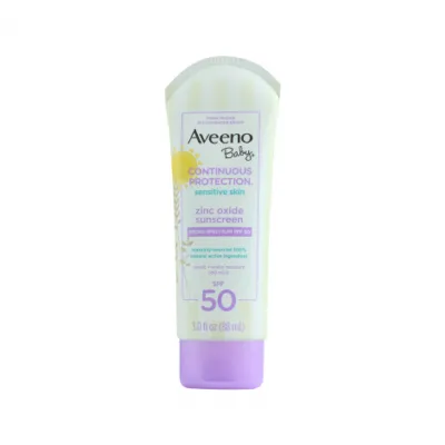 Aveeno Baby Continuous Protection Zinc Oxide SPF50 Sunscreen 88ml (USA)