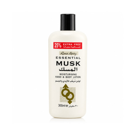 Rina Ketty Essential Musk Moisturising Hand & Body Lotion 300ml (UK)