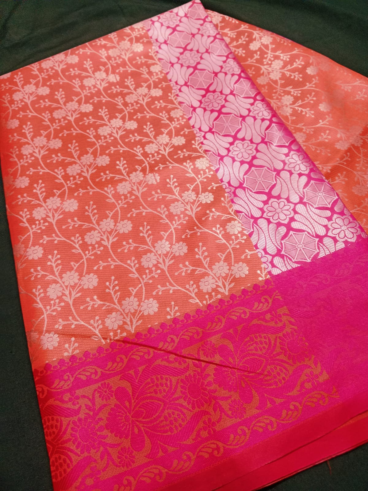Kanjivaram Katan Saree with Zari Work and Blouse Piece, 6 Colours