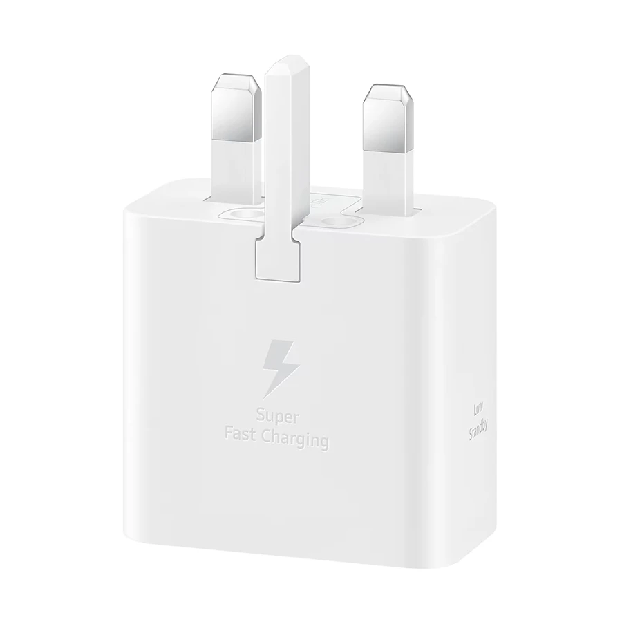Samsung EP-T2510 25W PD USB-C Charger White (3 Pin, UK)