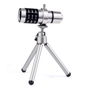 Mobile Camera Lens- 12x Zoom With Adjustable Tripod