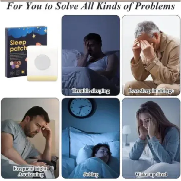 Stress Relief Natural Sleep Patch, Restful Sleep Aid Sticker, Gentle & Effective Sleep Improvement Patch