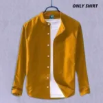 Men's Solid Colour Ban color Shirt(Katali)