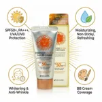 3W Clinic Intensive Dr.Kim Sun BB Cream SPF50+ PA++++ 50ml (Korea)