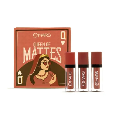 Mars Queen Of Mattes Lipstick Set- 05 Blushed Nudes (India)