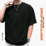 Men's Stylish Drop Shoulder-Black