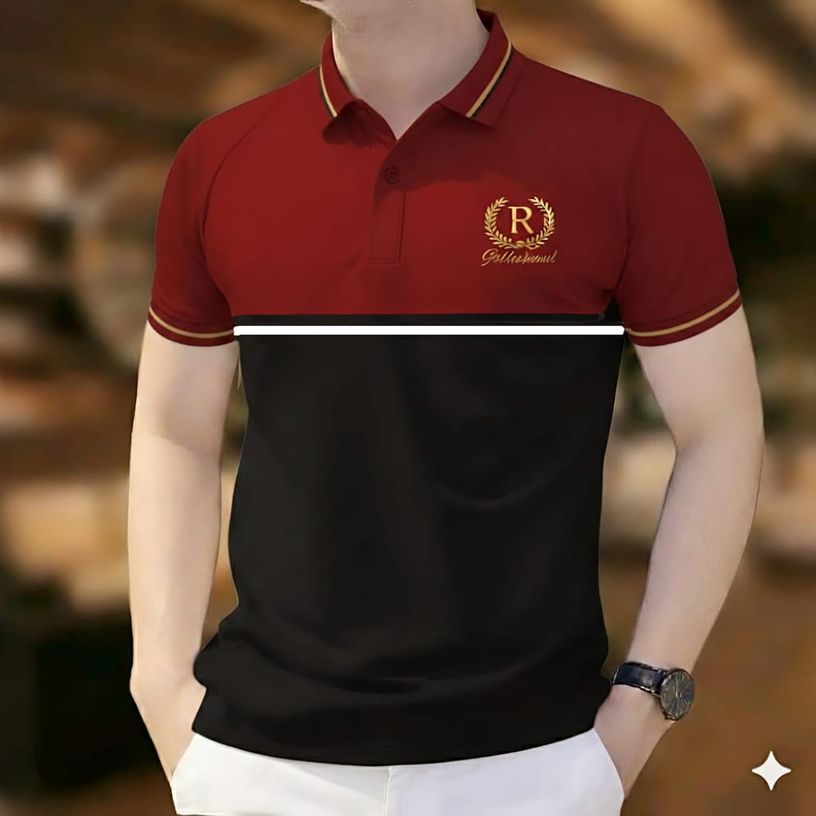 Men's Cotton Polo Shirt with Half Sleeves, 200 GSM, 5 Colours