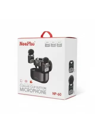 NeePho NP-60 Wireless Clip-On Lavalier Microphone for Type-C & iPhone