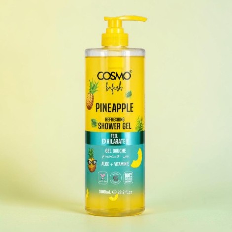 Cosmo Feel  Exhilarated Pineapple Refreshing Shower Gel 1000ml (UAE)