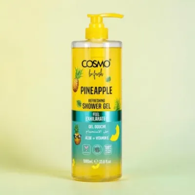 Cosmo Feel  Exhilarated Pineapple Refreshing Shower Gel 1000ml (UAE)