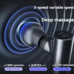 Mini Rechargeable Massager Black Fascial Gun