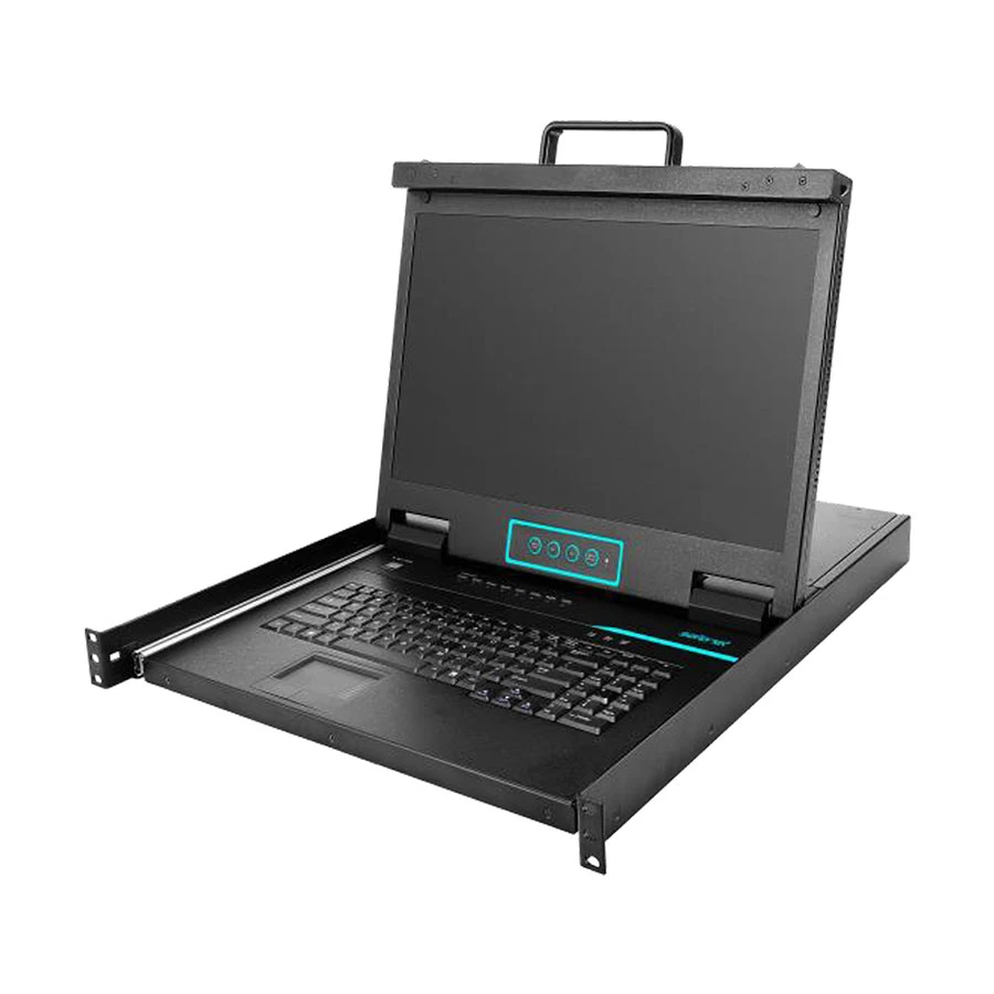Safenet SN-KC6808S 8-Port VGA KVM Switch with 18.5 Inch LCD Panel