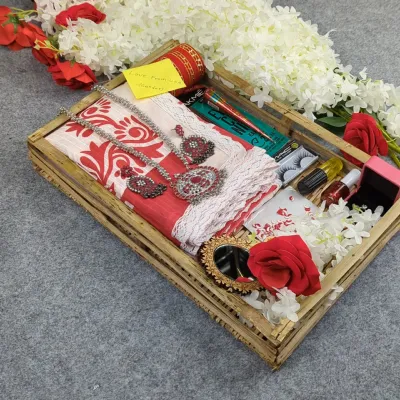 Festive Special Premium Half-Silk Print Saree Combo
