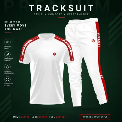 Men's PP Fabric T-Shirt and Trouser Summer Set, Sizes M to XXL
