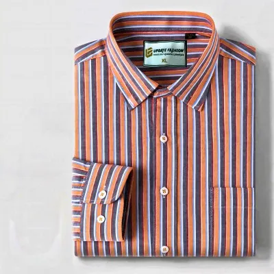 Mens long sleeve Strip shirt