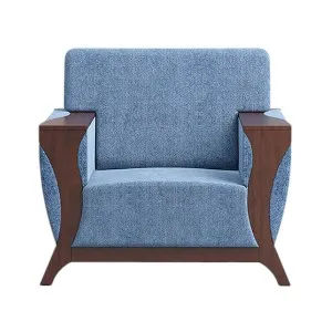 Regal Wooden Single Sofa-Rome ROME-SSC-347-3-1-20(FABRIC-SF-2117)