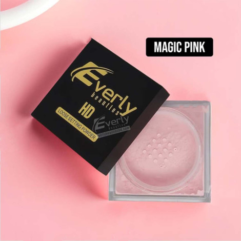Everly Beauties HD Loose Setting Powder - Magic Pink (China)