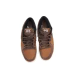 Coffee leather look stylish Design All Seasons sneaker for men