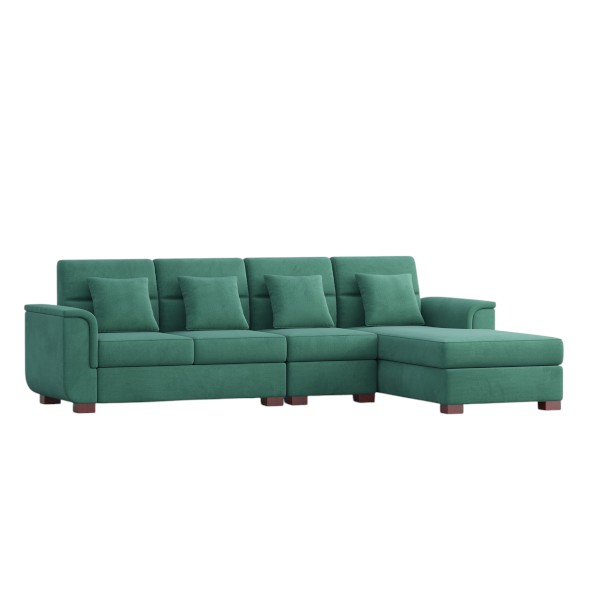 Regal L Shape Sofa- Paris SDC-365-3-1-20 (L SHAPE SOFA SET)-FABRIC-2156