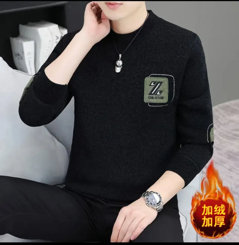 Men's Cotton Long Sleeve T-Shirt, 200 GSM, Sizes M to XL
