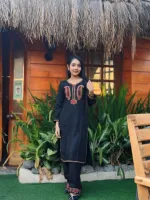 Kolka Design Co-Ord Two Piece in Embroidered Cotton, 34 to 44