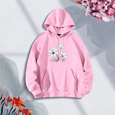 Premium Comfortable (joba-Pink) Ladies winter hoodie