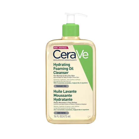 Cerave Hydrating Foaming Oil Cleanser 473ml (France)
