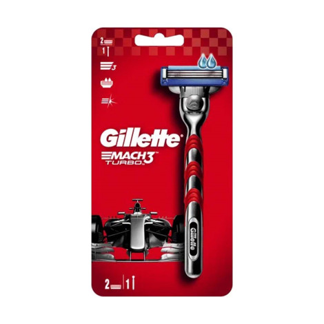 Gillette Mach3 Turbo Men 2 Blads (UK)