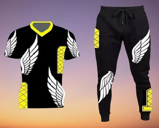 Men's Mesh T-Shirt and Full Pant Combo, 5 Colours, Waist 30 to 34
