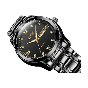 OLEVS 9931G New Exclusive Design Quartz Watch for Men(Full Black)