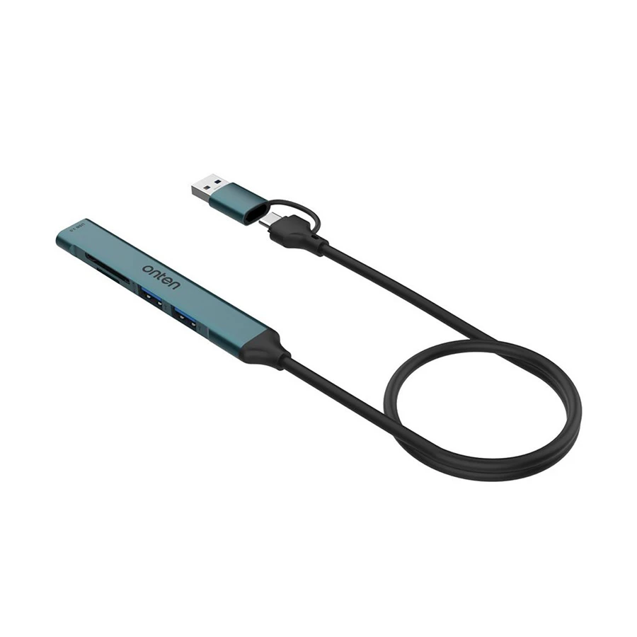 Onten OTN-UCA9705 Type-C & USB to Tri USB, SD & TF Converter