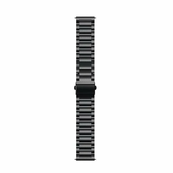 20mm Metal Strap For Smartwatch – Black Color