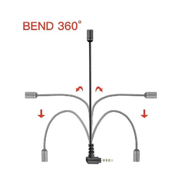 Boya BY-UM4 3.5mm Mini Flexible Microphone