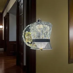 Qulik Modern bell-shaped crystal wall light (QL-819)