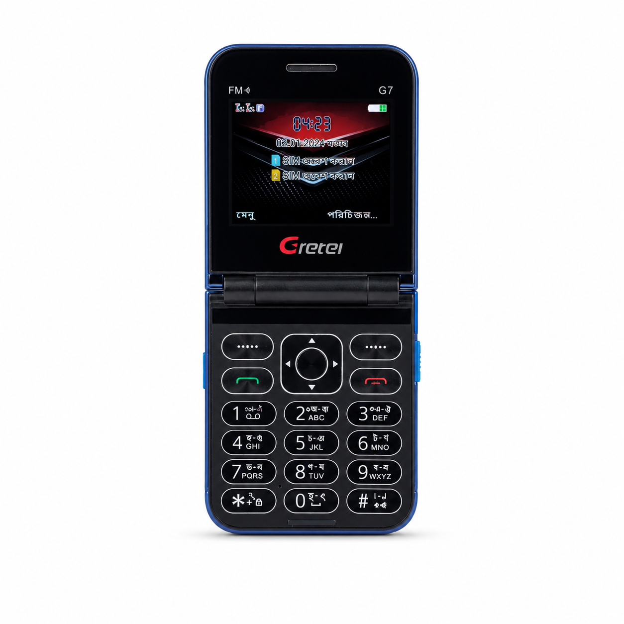 Gretel G7 Flip Folding Phone Dual Display Caseing