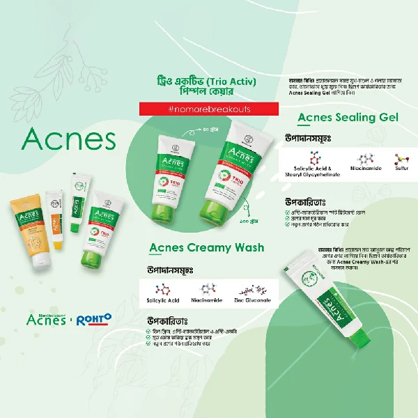 Acnes Mentholatum Acnes Creamy Wash (50gm)