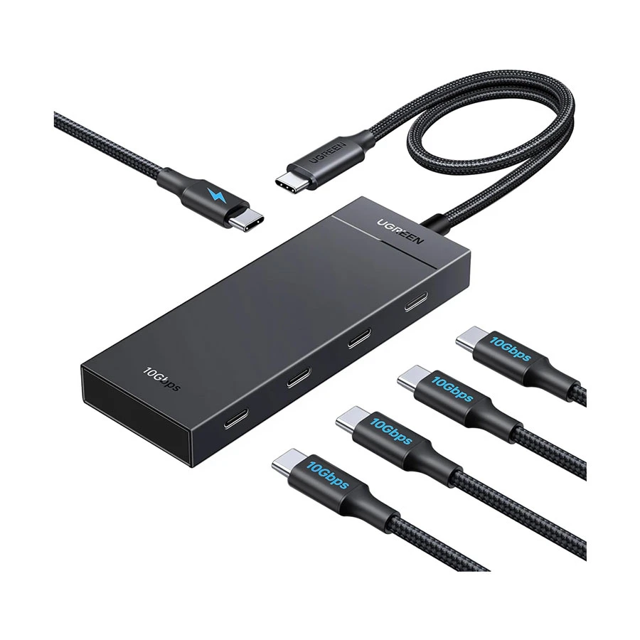 UGREEN CM806 55334 USB-C to 4-Port Type-C Hub with 100W PD Black