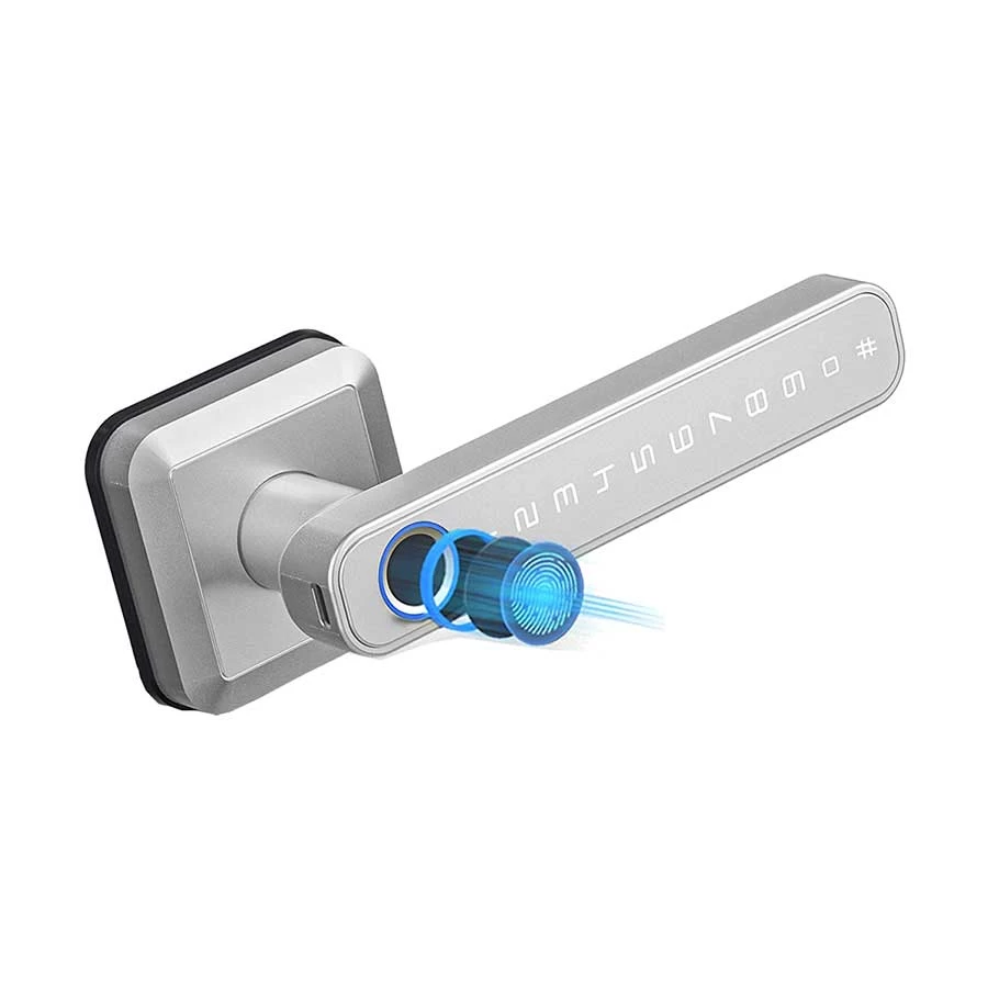 SmartX T3TT/SX-T30TT Fingerprint Smart Door Lock (Silver)