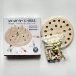 Wooden Tabletop Color Memory Chess Game || CHILDREN'S Early Educational Toys
