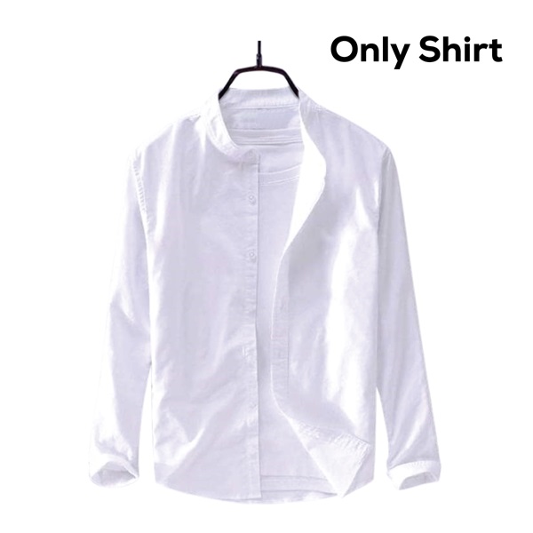 Men's Solid Colour Ban color Shirt