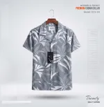 Men's Pure Cotton Cuban Collar Half Sleeve Shirt, Digital Print