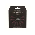 Technic Stiletto 24 False Nails With Glue - Matte Burgundy (China)