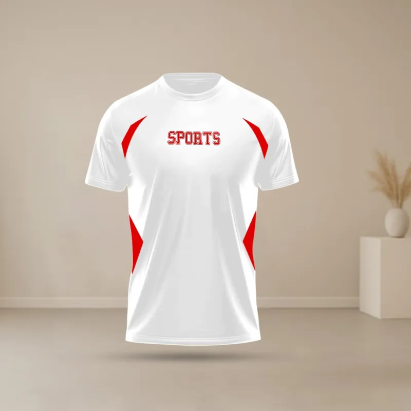 Men's Half Sleeve Sports T-Shirt, 160 GSM PP Jersey, Sizes M to XL