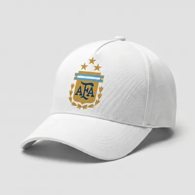 Premium White Argentina AFA Supporter Cap (3 Stars)