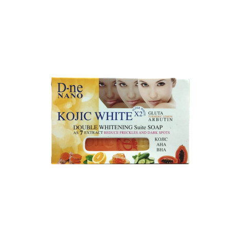 D-ne Nano kojic White Kojic AHA BHA Double Whitening Suite Soap 160g (Thailand)