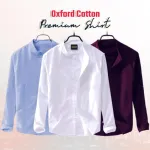 3 Pcs Combo Men's Ban Collar Cotton Shirt-