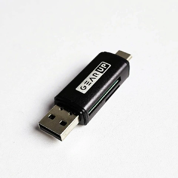 GearUP 4 In 1 Multifunction OTG Card Reader Type-C/USB /SD Card/TF Card Reader