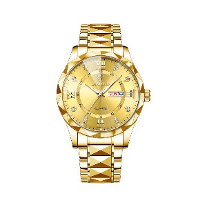 BINBOND 2521 Luxury Brand Luminous Quartz Watch For Men (full golden)